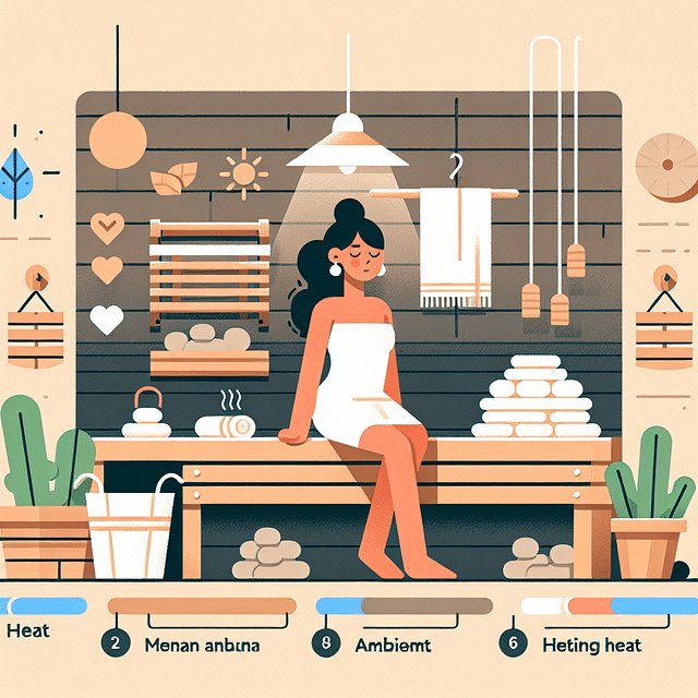 person relaxing after a sauna session