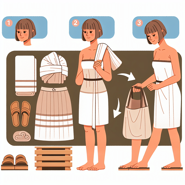 comfortable sauna attire