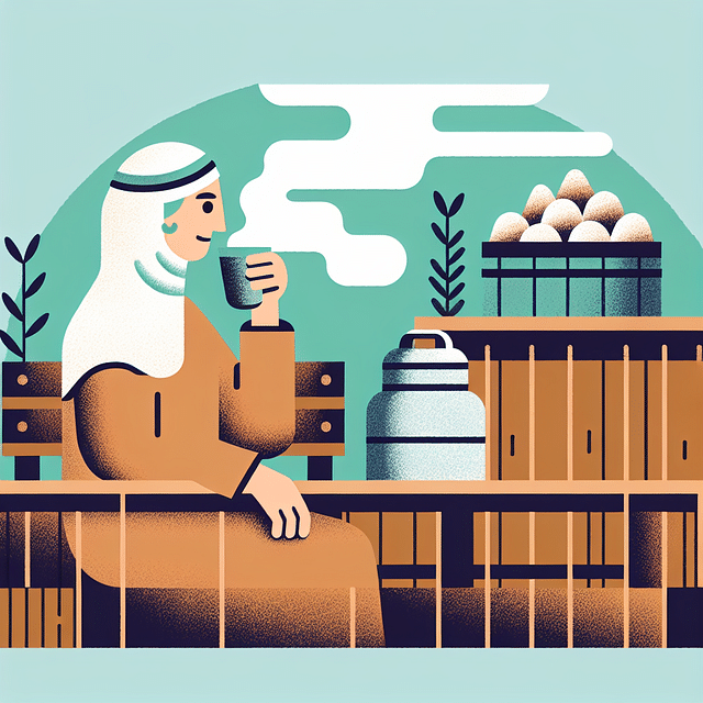 person sipping water in a sauna