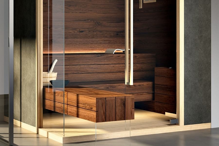 modern home sauna