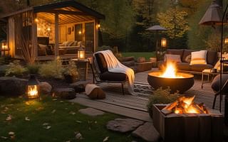 Do people in the United States have fire pits or bonfires in their backyard next to their sauna?