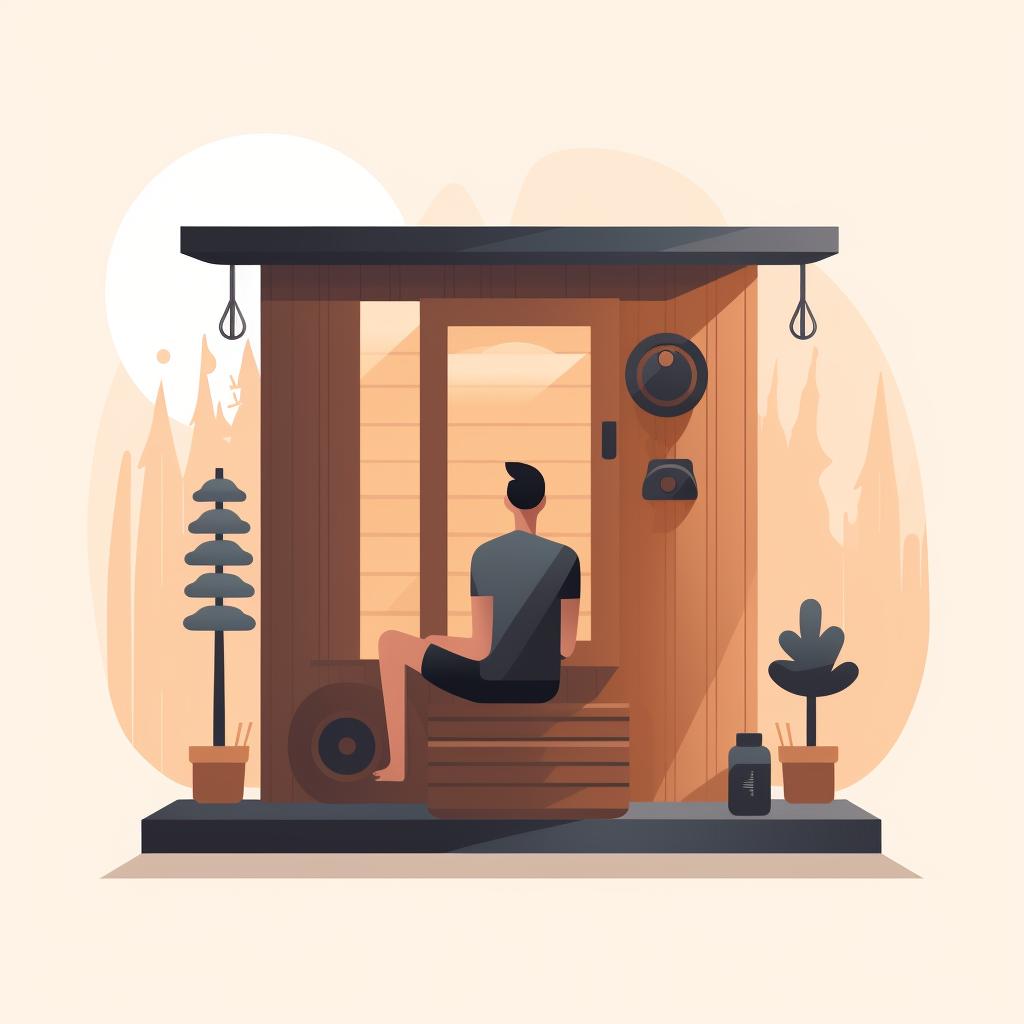 A person considering different locations in their home for a sauna